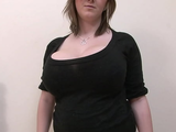 Purefilmstv - Perfect brunette milf strips on bed with various outfits and shows off her boobs