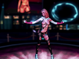 Slim athletic Gwen Stacy dance floorwork in ripped suit to arousal Venom